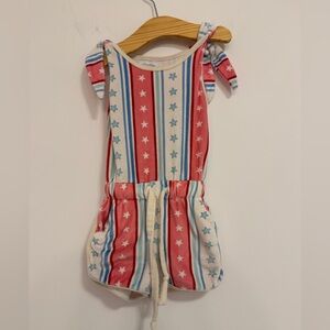 SweetHoney Soft Patriotic Romper